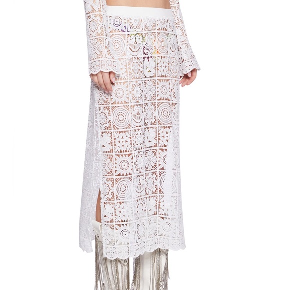 NWT - DollsKill crochet Maxi Skirt - S - Picture 2 of 5